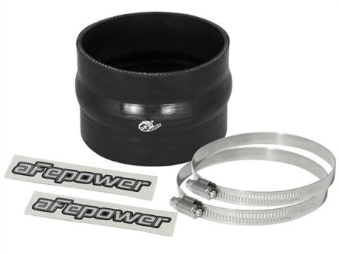 aFe Air Intake Kit Components 59-00041 Components, Coupler Kit. 4 in. I.D., 3 in. Length, Silicone, Black, Clamps Included,