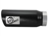 aFe Mach Force XP Round, Black 4 Inch Exhaust Tip 49T40506-B12 Tip, XP, Clamp-on, Stainless, Powdercoated, 4.00 in. Inlet Diameter, 5.00 in. Outlet, 12.00 in. Length, Pair thumbnail 4