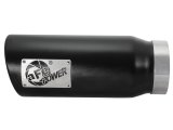 aFe Mach Force XP Round, Black 4 Inch Exhaust Tip 49T40506-B12 Tip, XP, Clamp-on, Stainless, Powdercoated, 4.00 in. Inlet Diameter, 5.00 in. Outlet, 12.00 in. Length, Pair thumbnail 7