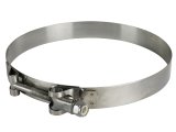 aFe Stainless Steel Hose Clamps 59-01034 Clamps, T-bolt Style, Steel, Natural, 5.563 in. to 5.875 in. O.D., Each thumbnail 2