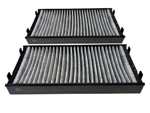 aFe Power Carbon Cabin Air Filters for 2007-2018 X5, 2008-2019 X6 - 35-10025C-MB Filter Elements, Carbon/Charcoal, Black/Gray, BMW, Pair