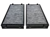 aFe Power Carbon Cabin Air Filters for 2007-2018 X5, 2008-2019 X6 - 35-10025C-MB Filter Elements, Carbon/Charcoal, Black/Gray, BMW, Pair thumbnail 2