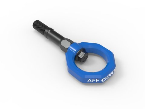 aFe Control Tow Hooks for 2020-2025 CORVETTE - 450-401015-L Hook, Rear, Blue Powdercoated, Chevy, Corvette, Each thumbnail 6