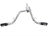 aFe Mach Force XP Exhaust Systems 49-44057-B Systems, XP, Cat-back, Single In/Dual Out, Stainless Steel, Natural, Split Side Exit, Black Powdercoated Tips, Chevrolet, GMC, Kit thumbnail 7