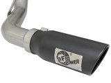 aFe Mach Force XP Exhaust Systems 49-44057-B Systems, XP, Cat-back, Single In/Dual Out, Stainless Steel, Natural, Split Side Exit, Black Powdercoated Tips, Chevrolet, GMC, Kit thumbnail 9