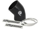 aFe Tubing Couplers 59-00075 Couplers, 45 degree Elbow, Silicone, Black, 3.25 in. Inlet/3.00 in. Outlet Diameter, 3.00 in. Length, Each thumbnail 2