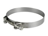 aFe Stainless Steel Hose Clamps 59-01032 Clamps, T-bolt Style, Steel, Natural, 4.813 in. to 5.125 in. O.D., Each thumbnail 2
