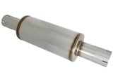 aFe Atlas Steel 3.5 Inch Muffler 49M00025 Muffler, Atlas, Perforated Core, 3.500 in. Inlet, 3.500 in. Outlet, 16.000 in. Body Length, Universal, Each thumbnail 5