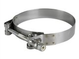 aFe Stainless Steel Hose Clamps 59-01027 Clamps, T-bolt Style, Steel, Natural, 3.563 in. to 3.875 in. O.D., Each thumbnail 1