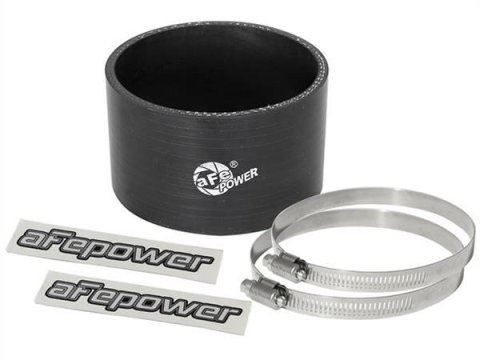 aFe Tubing Couplers 59-00043 Couplers, Straight, Silicone, Black, 3.25 in. Inlet/Outlet Diameter, 2.00 in. Length, Each