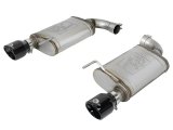 aFe Mach Force XP Exhaust Systems for 2015-2017 MUSTANG - 49-43105-B Systems, XP, Rear Axle-back, Dual, Stainless Steel, Natural, Split Rear Exit, Black Powdercoated Tips, Ford, 5.0L, Kit thumbnail 6