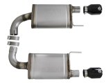aFe Mach Force XP Exhaust Systems for 2015-2017 MUSTANG - 49-43105-B Systems, XP, Rear Axle-back, Dual, Stainless Steel, Natural, Split Rear Exit, Black Powdercoated Tips, Ford, 5.0L, Kit thumbnail 9