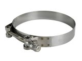 aFe Stainless Steel Hose Clamps 59-01029 Clamps, T-bolt Style, Steel, Natural, 4.063 in. to 4.375 in. O.D., Each thumbnail 2