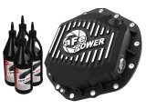 aFe Pro Series 14 Bolt AAM 11.5 Inch Differential Cover 46-71261B Cover, Street Series, Black w/ Machined Fins, With Gear Oil, GM Diesel Trucks, Kit thumbnail 1