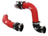 aFe BladeRunner Intercooler Pipes for 2023-2025 F-250 SUPER DUTY, F-350 DUTY - 46-20684-R Pipes, BladeRunner, Hot Side, Cold Side, 3.00 in., Aluminum, Red Powdercoated, Ford, Kit thumbnail 9