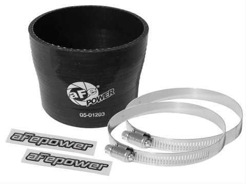 aFe Tubing Couplers 59-00019 Couplers, Straight, Silicone, Black, 3.75 in. Inlet/3.50 in. Outlet Diameter, 3.00 in. Length, Each