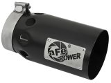 aFe Rebel XD Round, Black 4 Inch Exhaust Tip 49T40501-B10 Tip, XD, Clamp-on, Stainless, Powdercoated, 4.00 in. Inlet Diameter, 5.00 in. Outlet, 10.00 in. Length, Each thumbnail 3