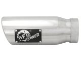 aFe Mach Force XP Round, Polished 3.50 Inch Exhaust Tip 49T35452-P12 Tip, XP, Clamp-on, Stainless, Polished, in. Inlet Diameter, 4.50 in. Outlet, 12.00 in. Length, Each thumbnail 1