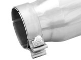 aFe Mach Force XP Round, Polished 3.50 Inch Exhaust Tip 49T35452-P12 Tip, XP, Clamp-on, Stainless, Polished, in. Inlet Diameter, 4.50 in. Outlet, 12.00 in. Length, Each thumbnail 4