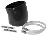 aFe Tubing Couplers 59-00030 Coupler, 15 Degree Elbow, 3.500 in.Inlet, 3.500 in. Outlet, 3.000 in. Length, Polyurethane, Black, Each thumbnail 1