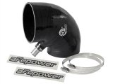 aFe Tubing Couplers 59-00113 Couplers, 90 degree Elbow, Silicone, 4.25 in. Inlet/4.00 in. Outlet Diameter, 3/4 in. Diameter By 1 in. Long Fitting On Inside of Elbow, Each thumbnail 1