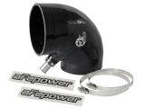 aFe Tubing Couplers 59-00113 Couplers, 90 degree Elbow, Silicone, 4.25 in. Inlet/4.00 in. Outlet Diameter, 3/4 in. Diameter By 1 in. Long Fitting On Inside of Elbow, Each thumbnail 2