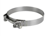 aFe Stainless Steel Hose Clamps 59-01031 Clamps, T-bolt Style, Steel, Natural, 4.563 in. to 4.875 in. O.D., Each thumbnail 1