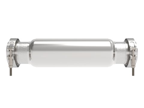 aFe Universal 3 Inch Resonator 49M10006 Exhaust Resonator, 304 Stainless Steel, 3.00 in. Diameter, 16.00 in. Overall Length, Each thumbnail 3