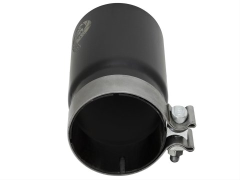 aFe Mach Force XP Round, Black 3.50 Inch Exhaust Tip 49T35404-B07 Tip, XP, Clamp-on, Stainless, Powdercoated, in. Inlet Diameter, 4.00 in. Outlet, 7.00 in. Length, Each thumbnail 5