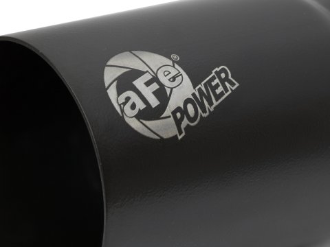 aFe Mach Force XP Round, Black 3.50 Inch Exhaust Tip 49T35404-B07 Tip, XP, Clamp-on, Stainless, Powdercoated, in. Inlet Diameter, 4.00 in. Outlet, 7.00 in. Length, Each thumbnail 8