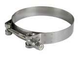 aFe Stainless Steel Hose Clamps 59-01028 Clamps, T-bolt Style, Steel, Natural, 3.813 in. to 4.125 in. O.D., Each thumbnail 2