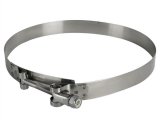 aFe Stainless Steel Hose Clamps 59-01037 Clamps, T-bolt Style, Steel, Natural, 6.813 in. to 7.125 in. O.D., Each thumbnail 1