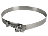 aFe Stainless Steel Hose Clamps 59-01037 Clamps, T-bolt Style, Steel, Natural, 6.813 in. to 7.125 in. O.D., Each thumbnail 2