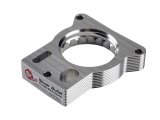 aFe Silver Bullet Throttle Body Spacers 46-34021 Spacers, Bullet, Billet Aluminum, Clear Anodized, Chevrolet, GMC, Each thumbnail 1