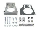 aFe Silver Bullet Throttle Body Spacers 46-34021 Spacers, Bullet, Billet Aluminum, Clear Anodized, Chevrolet, GMC, Each thumbnail 2