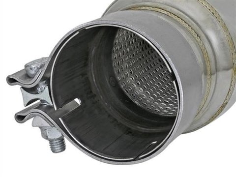 aFe Mach Force XP 2.5 Inch Resonator 49M10003 Exhaust Resonator, XP, 304 Stainless Steel, 2.50 in. Diameter, 16.00 in. Overall Length, Each