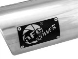 aFe Mach Force XP Round, Polished 4 Inch Exhaust Tip 49T40506-P12 Tip, XP, Clamp-on, Stainless, Polished, 4.00 in. Inlet Diameter, 5.00 in. Outlet, 12.00 in. Length, Pair thumbnail 3