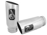 aFe Mach Force XP Round, Polished 4 Inch Exhaust Tip 49T40506-P12 Tip, XP, Clamp-on, Stainless, Polished, 4.00 in. Inlet Diameter, 5.00 in. Outlet, 12.00 in. Length, Pair thumbnail 5