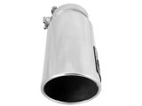 aFe Mach Force XP Round, Polished 4 Inch Exhaust Tip 49T40506-P12 Tip, XP, Clamp-on, Stainless, Polished, 4.00 in. Inlet Diameter, 5.00 in. Outlet, 12.00 in. Length, Pair thumbnail 6