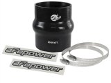 aFe Tubing Couplers 59-00098 Couplers, Hump, Silicone, Black, 3.13 in. Inlet/Outlet Diameter, 4.00 in. Length, Each thumbnail 1