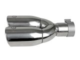 aFe Mach Force XP Round, Polished 2.50 Inch Exhaust Tip 49T25374-P12 Tips, XP, Dual Tip, Clamp-on, Stainless Steel, Polished, in. Inlet, 3.50 in. Outlet, 12.00 in. Length, Each thumbnail 1