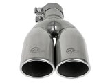aFe Mach Force XP Round, Polished 2.50 Inch Exhaust Tip 49T25374-P12 Tips, XP, Dual Tip, Clamp-on, Stainless Steel, Polished, in. Inlet, 3.50 in. Outlet, 12.00 in. Length, Each thumbnail 6