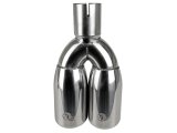 aFe Mach Force XP Round, Polished 2.50 Inch Exhaust Tip 49T25374-P12 Tips, XP, Dual Tip, Clamp-on, Stainless Steel, Polished, in. Inlet, 3.50 in. Outlet, 12.00 in. Length, Each thumbnail 7