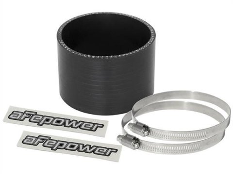 aFe Tubing Couplers 59-00042 Couplers, Straight, Silicone, Black, 3.00 in. Inlet/Outlet Diameter, 2.00 in. Length, Each