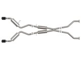 aFe Takeda Exhaust Systems for 2009-2020 370Z - 49-36139-B System, Takeda, 2.5 in., 304 Stainless Steel, Cat-Back, Split Rear, Round Black Slant Cut Tips, Nissan, Kit thumbnail 4