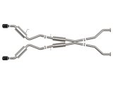 aFe Takeda Exhaust Systems for 2009-2020 370Z - 49-36139-B System, Takeda, 2.5 in., 304 Stainless Steel, Cat-Back, Split Rear, Round Black Slant Cut Tips, Nissan, Kit thumbnail 9