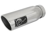 aFe Mach Force XP Round, Polished 4 Inch Exhaust Tip 49T40502-P12 Tip, XP, Clamp-on, Stainless, Polished, 4.00 in. Inlet Diameter, 5.00 in. Outlet, 12.00 in. Length, Each thumbnail 1