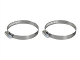 aFe Stainless Steel Hose Clamps 59-01012-MA Clamps, Worm Gear Style, Steel, Natural, 2.563 in. to 3.500 in. O.D., Pair thumbnail 1