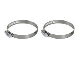 aFe Stainless Steel Hose Clamps 59-01012-MA Clamps, Worm Gear Style, Steel, Natural, 2.563 in. to 3.500 in. O.D., Pair thumbnail 2