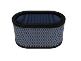 aFe Pro 5R Air Filter Elements 10-90014 Elements, 5R, Oiled, Cotton Gauze, Blue, Oval, 4.50 in. Height, Fits Weber IDA 48 Carburetors, Each thumbnail 4